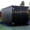 Conteneur démontable noir 4 × 2 mètres