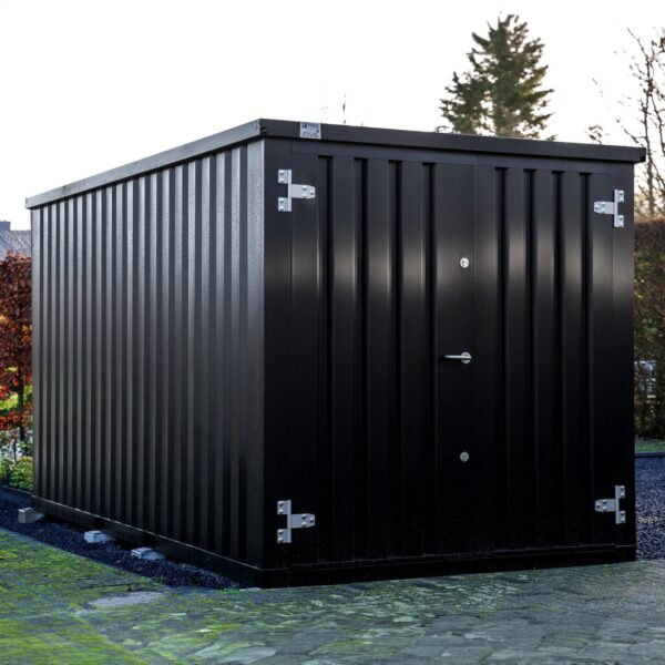 Conteneur démontable noir 4 × 2 mètres