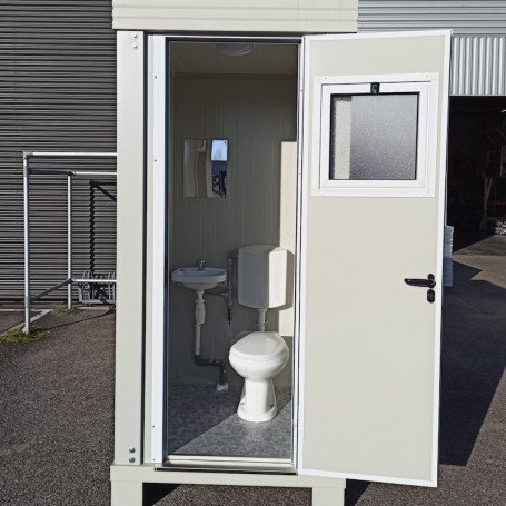 Nouveau bloc sanitaire S1 – WC et lavabo